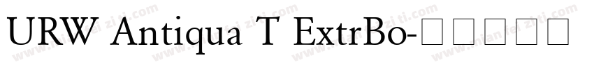 URW Antiqua T ExtrBo字体转换